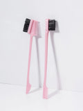 2Pcs Edge Control Brushes, Suitable for Hair Edge and Eyebrow Styling in Women,Special for Real Hair Wigs