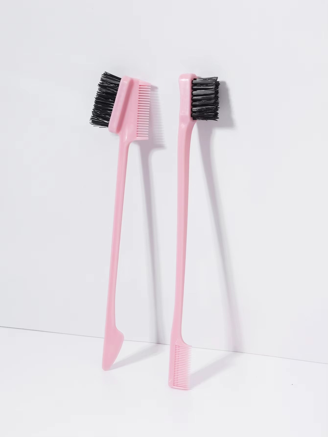 2Pcs Edge Control Brushes, Suitable for Hair Edge and Eyebrow Styling in Women,Special for Real Hair Wigs