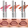 3 Colors Long-Lasting Peel off Lip Liner Set, Waterproof & Smudge-Proof Matte Lip Liners Gift Makeup for Girls (#1+2+3)