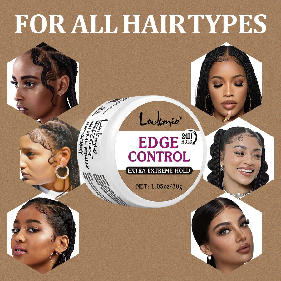 30G Baby Bangs Styling Gel Hair Pomade Edge Control Wax for Wigs Women 24 Hour Long Lasting Edges Control Hair Wax Cream