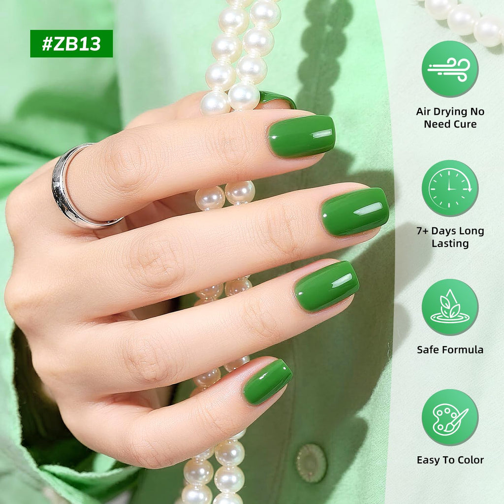 Green Nail Polish 6Pcs Nail Polish Set