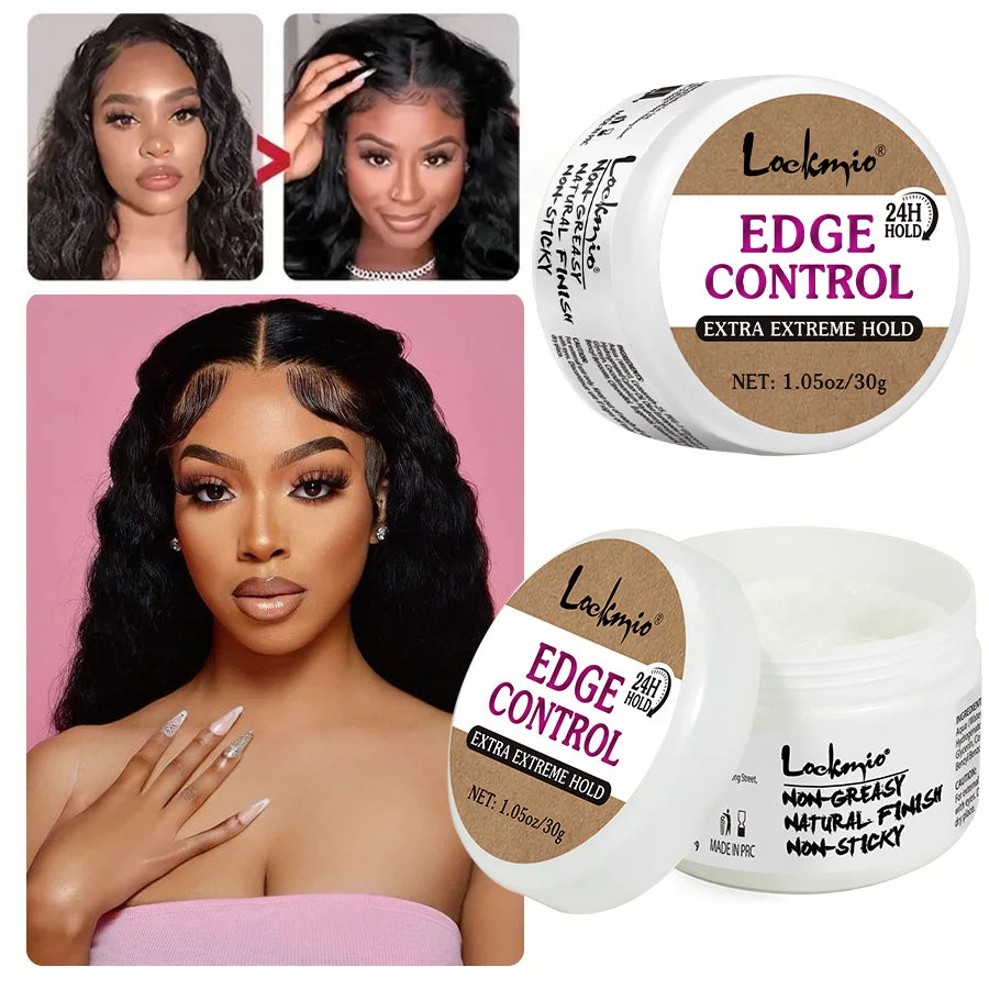 30G Baby Bangs Styling Gel Hair Pomade Edge Control Wax for Wigs Women 24 Hour Long Lasting Edges Control Hair Wax Cream