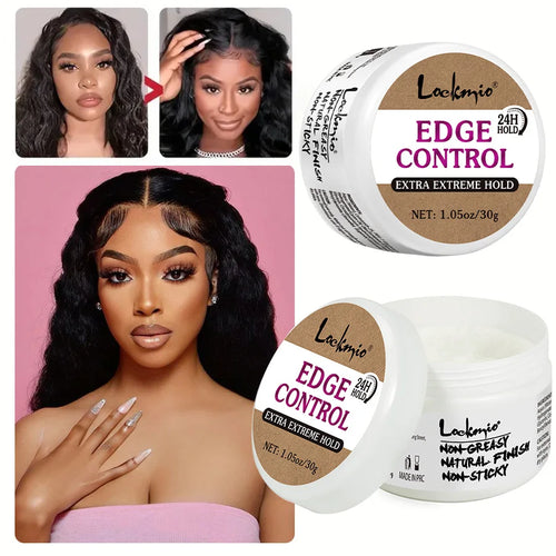 30G Baby Bangs Styling Gel Hair Pomade Edge Control Wax for Wigs Women 24 Hour Long Lasting Edges Control Hair Wax Cream