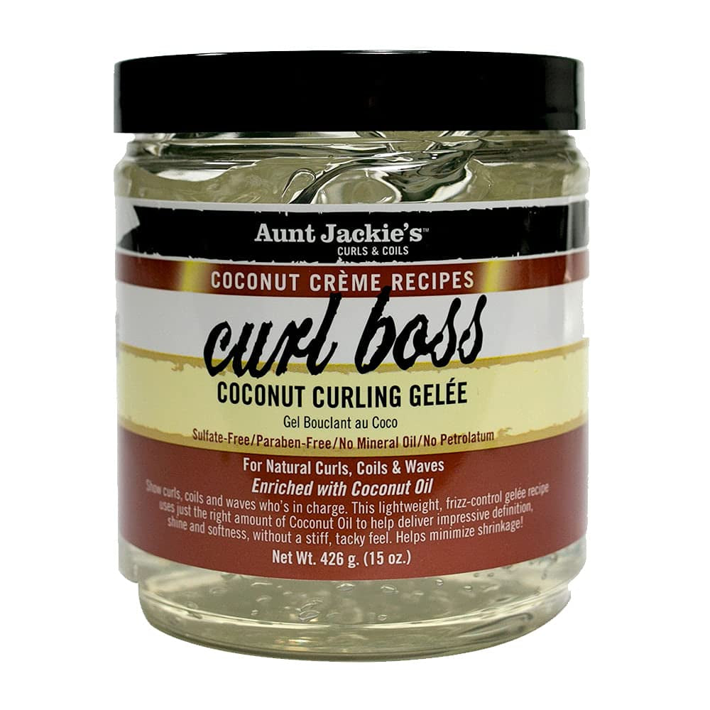 Coconut Crème Recipes Curl Boss Coconut Curling Hair Gel for Natural Curls, Coils and Waves, 15 Oz