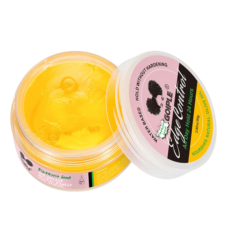 80G Extra Hold Edge Control Gel for Wig 4C Hair 24 Hour Long Lasting Control Gel No-Greasy Edge Smoothing Break Hair Styling Wax
