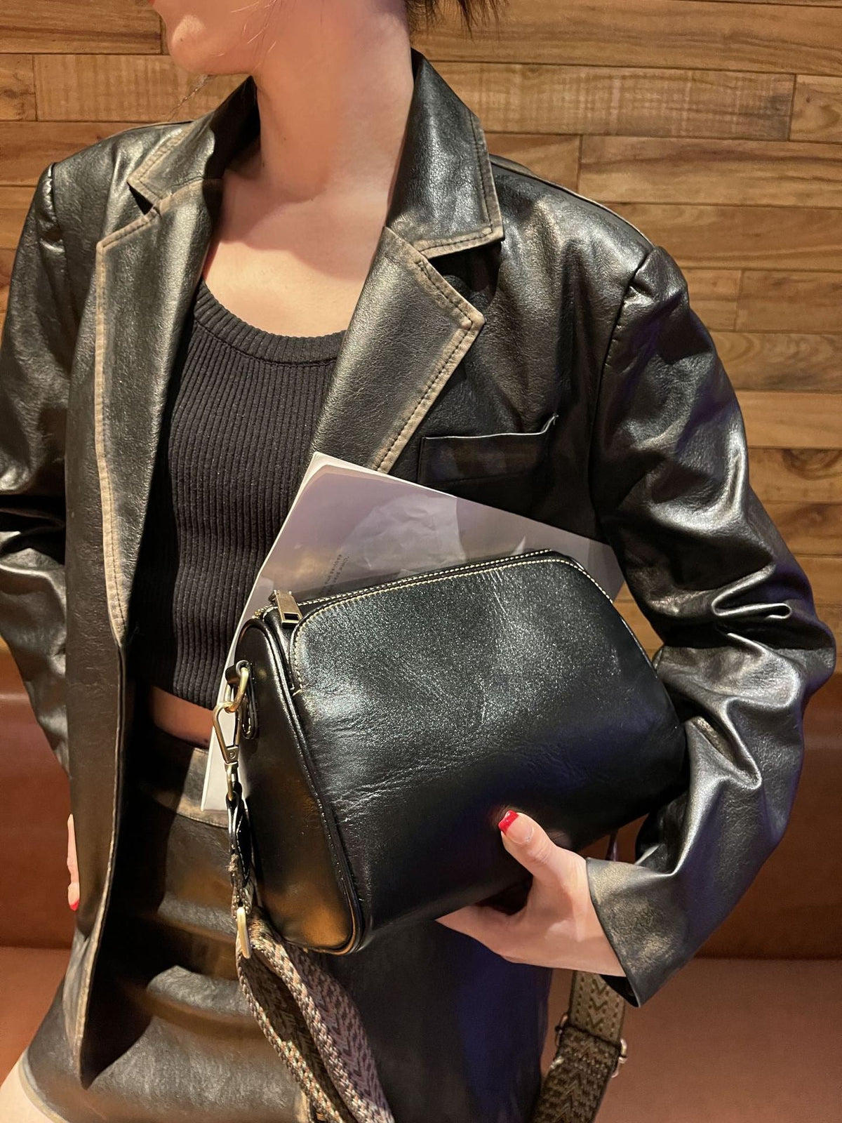 Genuine Leather Crossbody Pillow Bag – Top-Layer Cowhide Shoulder Bag for Women