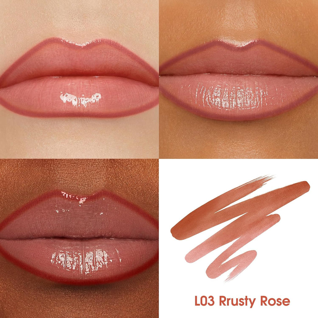 3 Colors Long-Lasting Peel off Lip Liner Set, Waterproof & Smudge-Proof Matte Lip Liners Gift Makeup for Girls (#1+2+3)