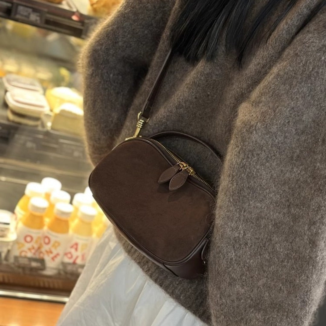 Elegant Retro Leather Crossbody Bag – Small Shoulder Purse for Women