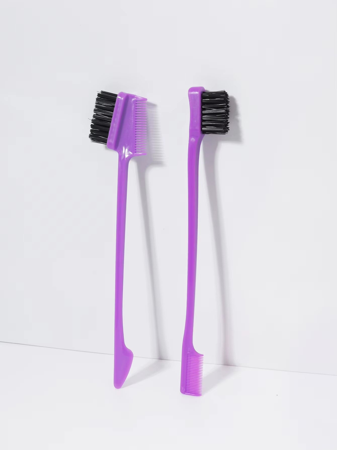 2Pcs Edge Control Brushes, Suitable for Hair Edge and Eyebrow Styling in Women,Special for Real Hair Wigs