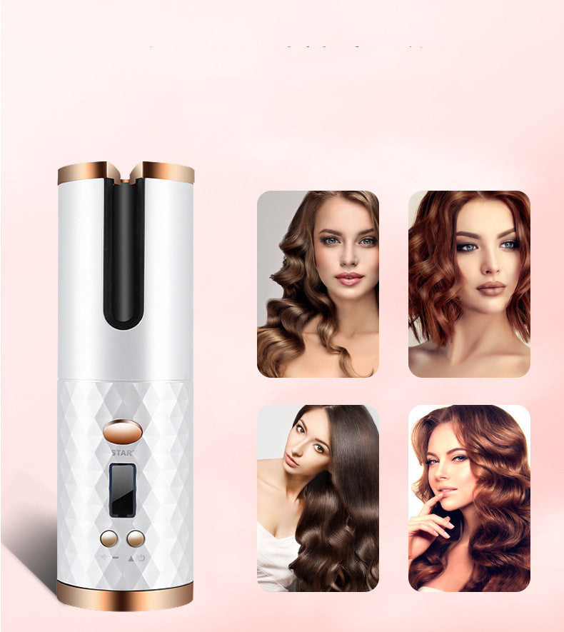 Rechargeable Automatic Hair Curler – LCD Ceramic
