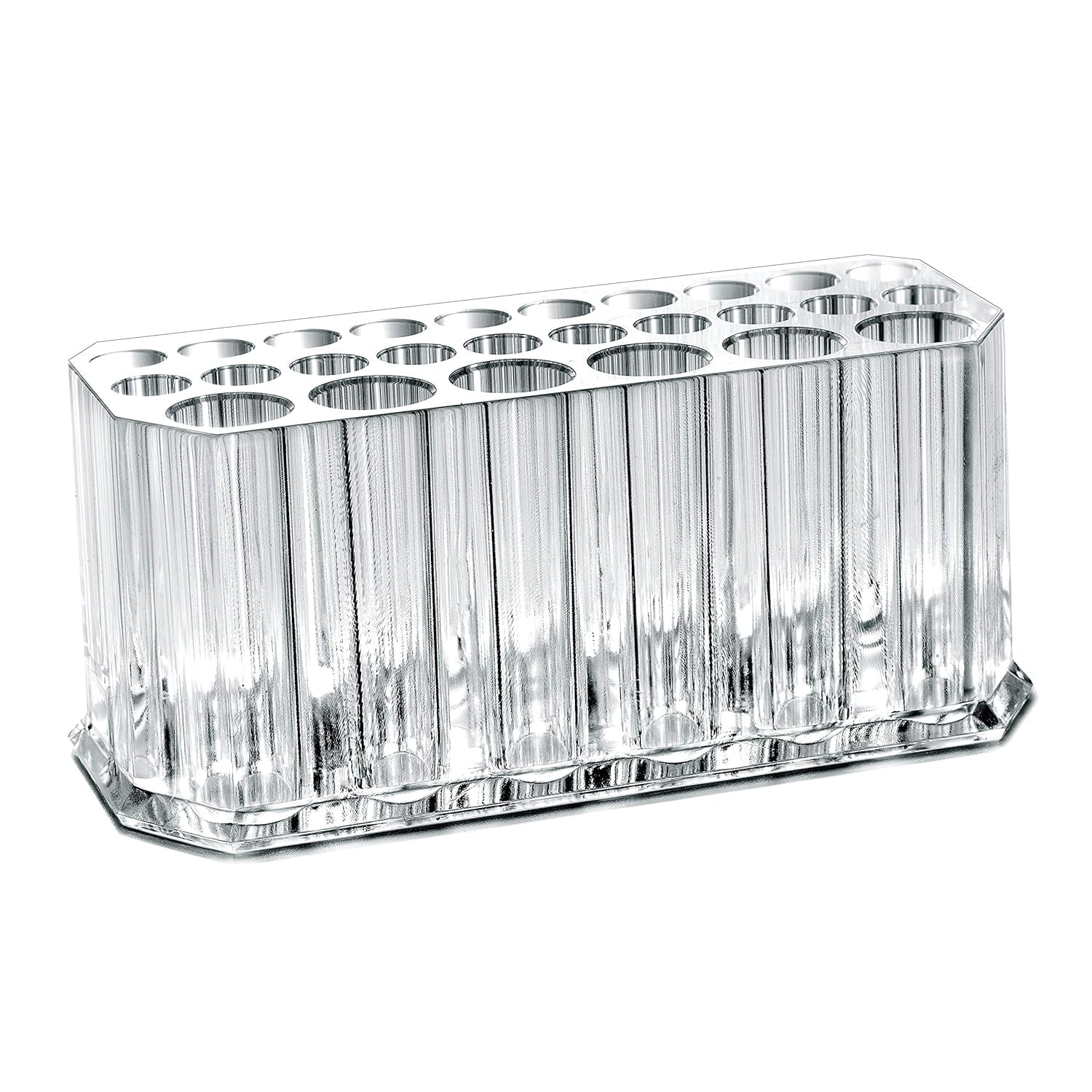 Clear Acrylic Makeup Eyeliner Lip Liner Holder Organizer, 26 Spaces