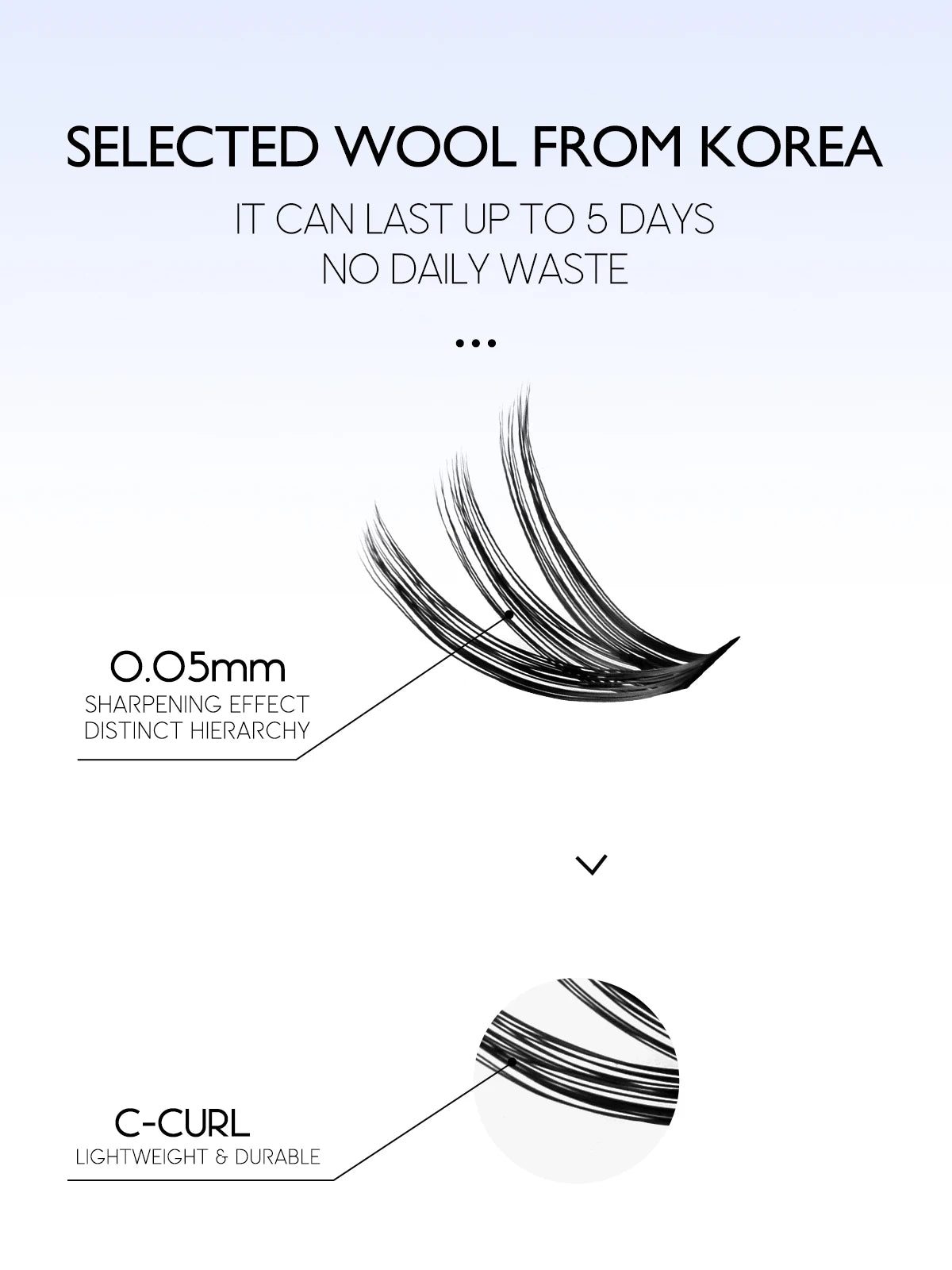Eyelash Clusters Kit Large Capacity Wispy Individual Lashes Natural DIY Cluster Eyelash Extensions for Beginners