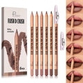 6 Colors Lip Liner Pencil, Nude-Brown Nude Lipliner for Defined Lips