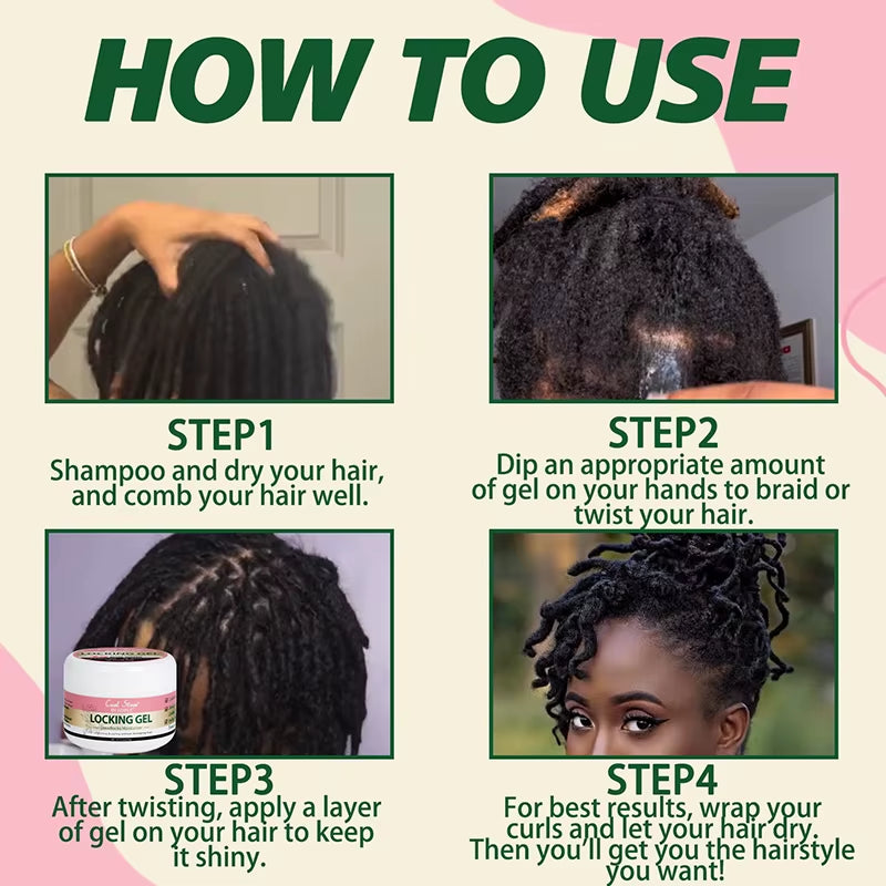 9.5Oz Rose Water Locking Gel Strong Hold Dreadlocks Moisturizer anti Frizz Hair Gel Locks and Twist Braid Conditioner
