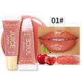 Fruit Flavor Glossy Lip Oil Natural Long Lasting Hydrating Plump Lip Gloss Moisturizing Shiny Watery Lip Tint