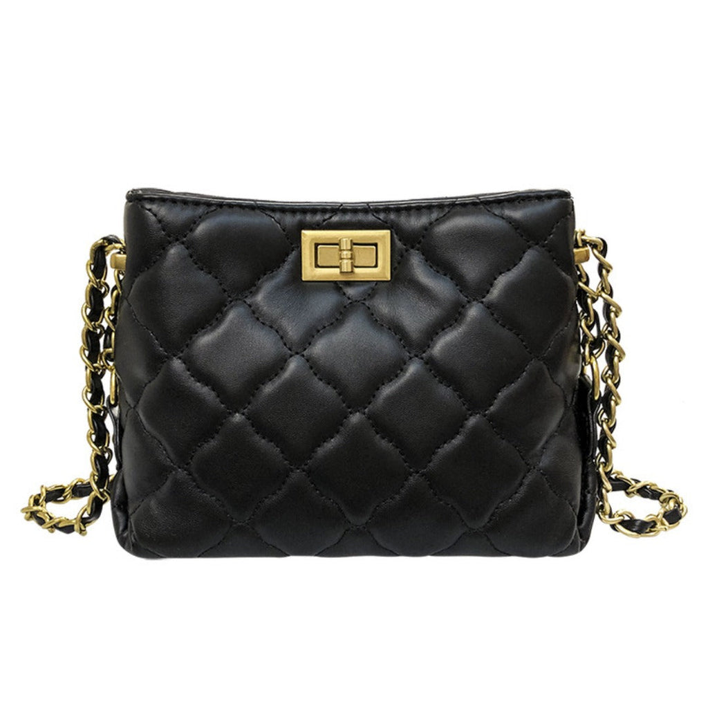 Mini Diamond Chain Crossbody Bag – Versatile Fashion Purse for Women
