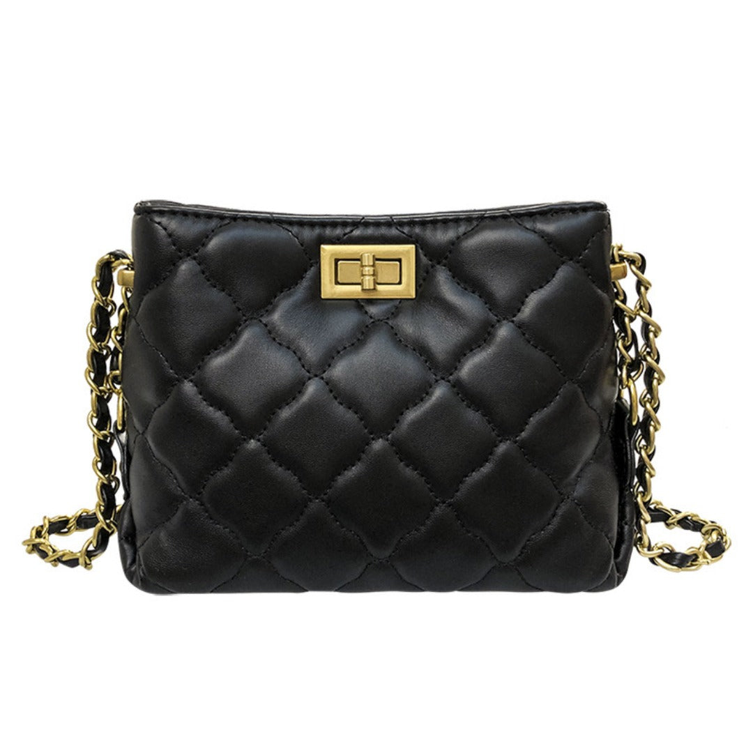 Mini Diamond Chain Crossbody Bag – Versatile Fashion Purse for Women