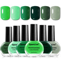 Green Nail Polish 6Pcs Nail Polish Set