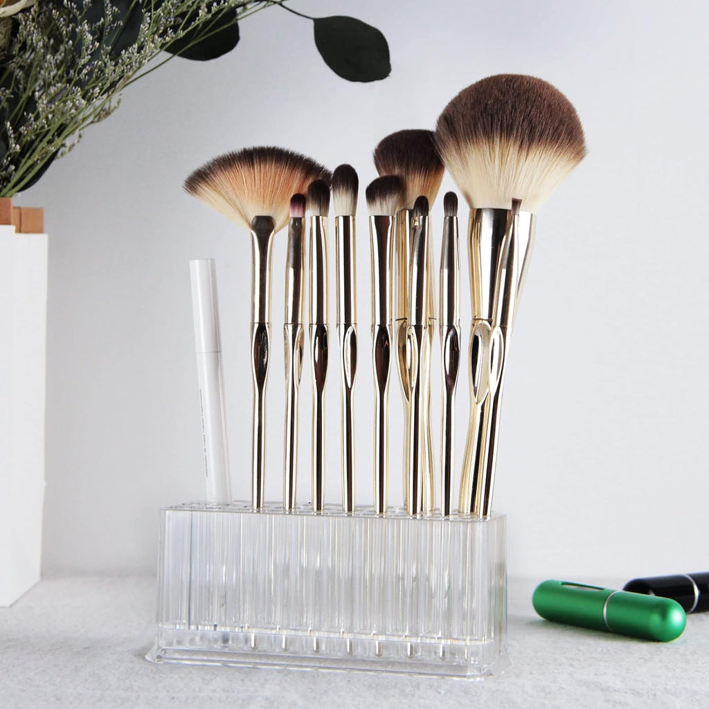 Clear Acrylic Makeup Eyeliner Lip Liner Holder Organizer, 26 Spaces