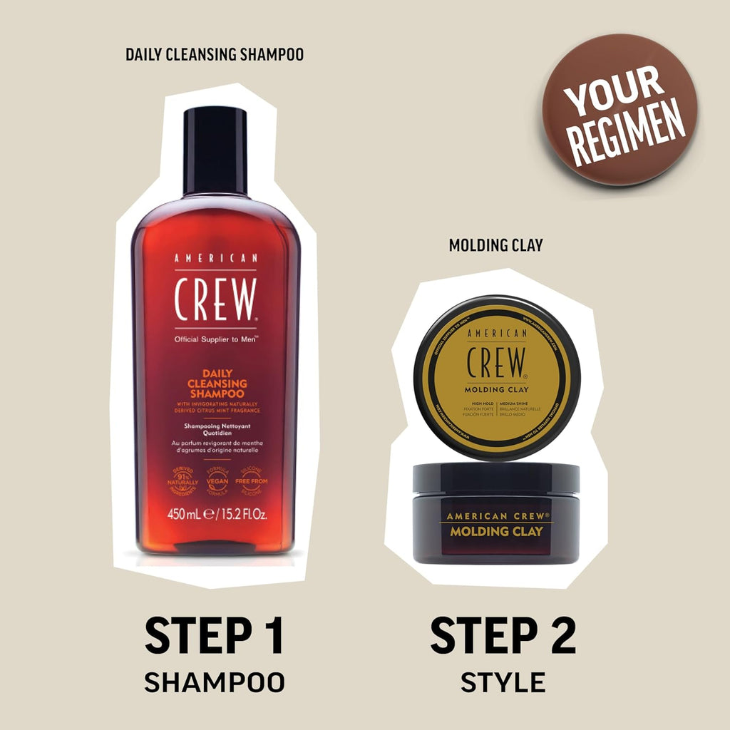 Men'S Molding Clay, Strong Hold & Medium Shine, 3 Oz