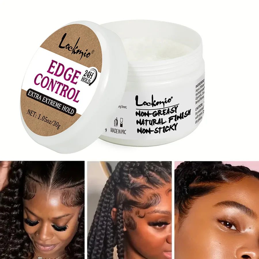 30G Baby Bangs Styling Gel Hair Pomade Edge Control Wax for Wigs Women 24 Hour Long Lasting Edges Control Hair Wax Cream