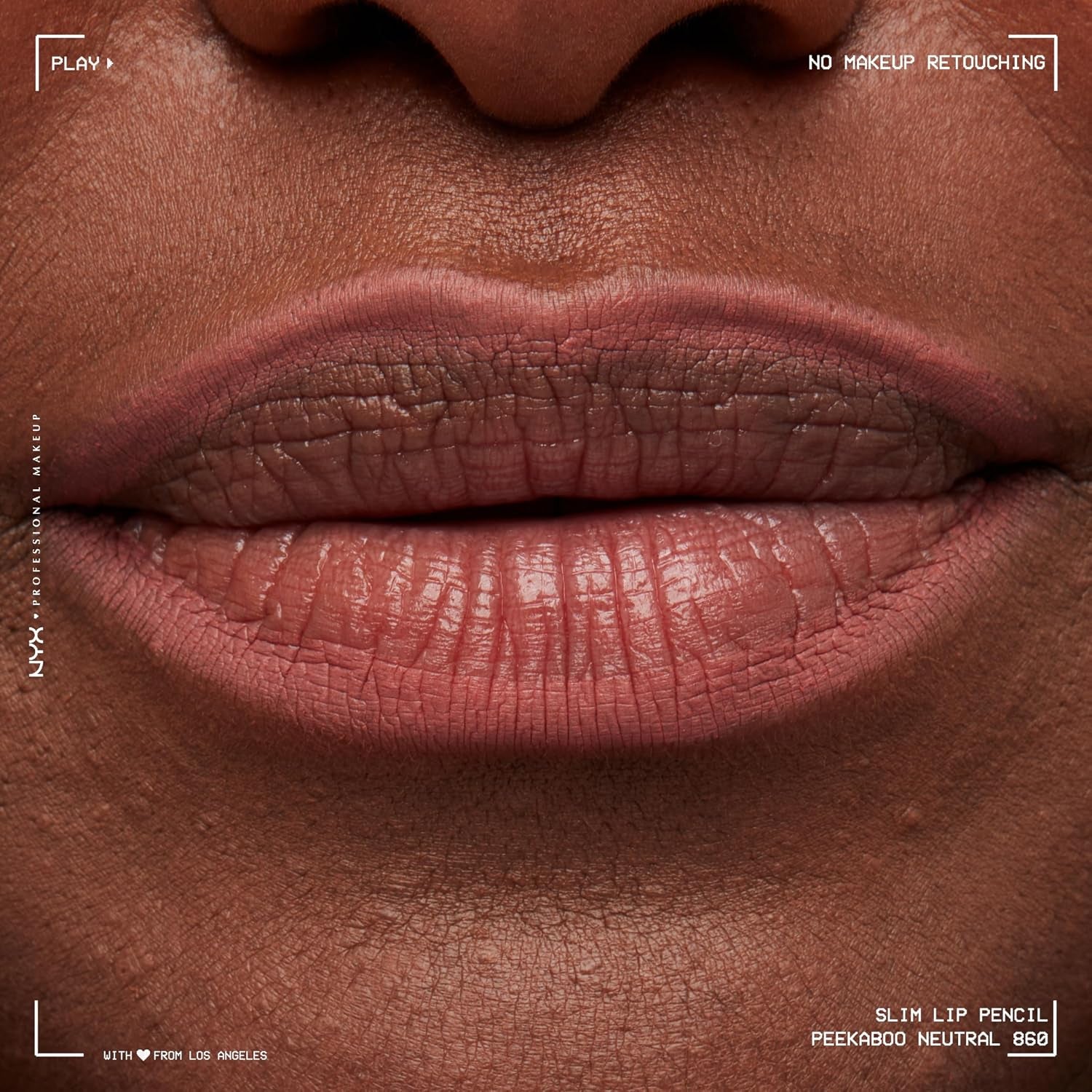 NYX PROFESSIONAL MAKEUP Slim Lip Pencil, Long-Lasting Creamy Lip Liner - Peakaboo Neutral