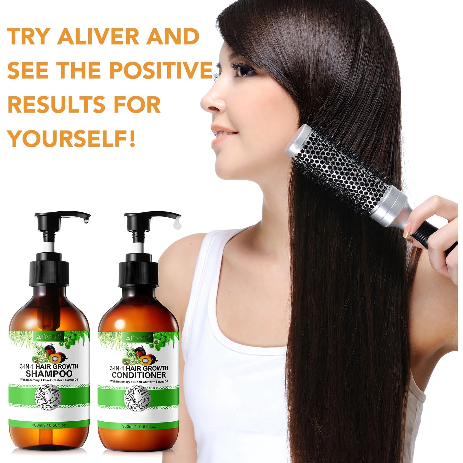 3-In-1 Hair Shampoo and Conditioner Set-Natural Formulas Cleansing & Nourishing Scalp Shampoo & Conditioner-All Hair Types-Set of 2