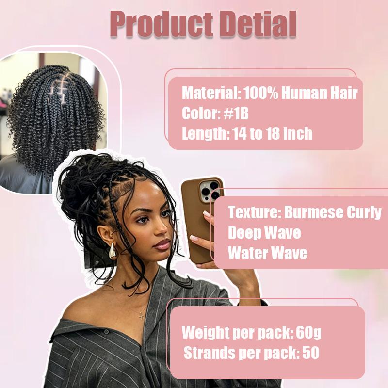 StariaHair Deep Wave Crochet Human Hair Extension