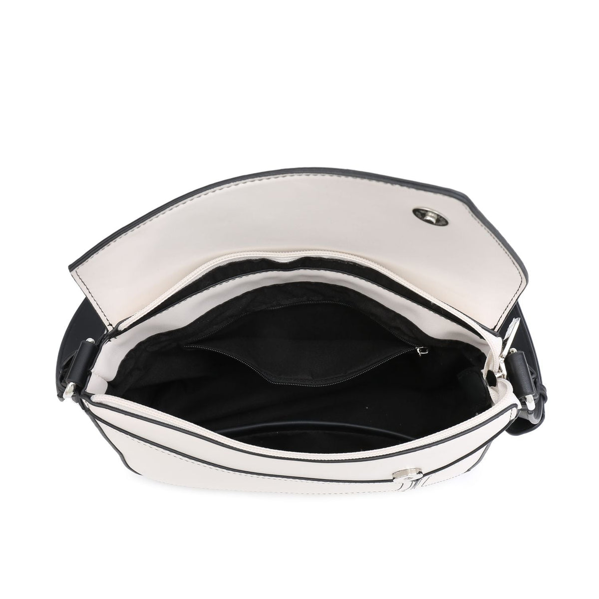 Small Square Patchwork Crossbody Bag – Geometric Flapover Purse for Women