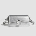 Small Retro Square Crossbody Bag – Metallic Shoulder Bag for Women