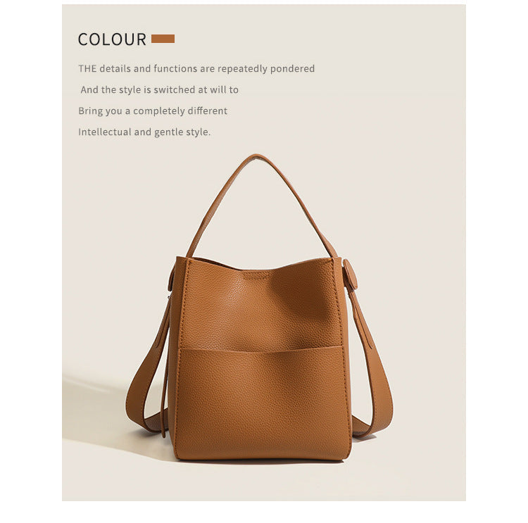 Women's Retro Commuter Crossbody Bag – Vintage Style Shoulder Purse