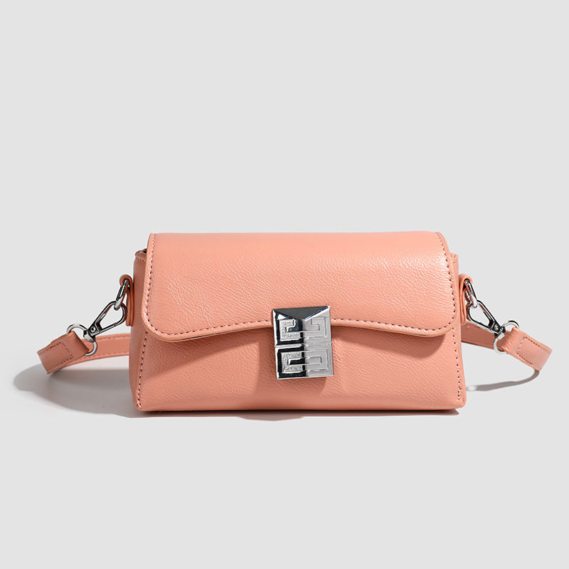 Small Retro Square Crossbody Bag – Metallic Shoulder Bag for Women