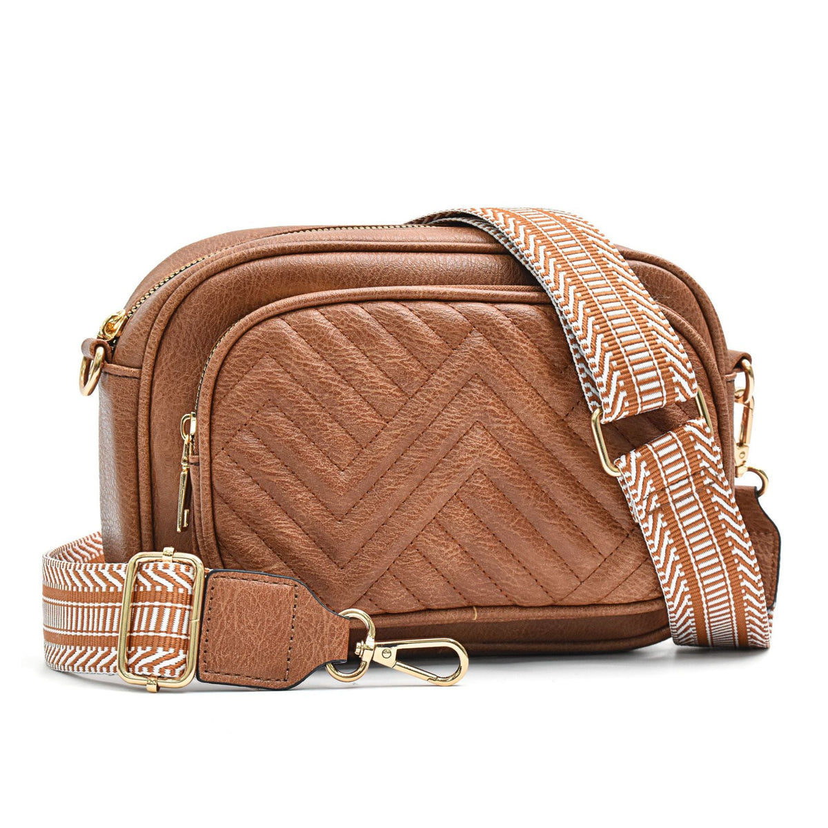 Embroidered Crossbody Bag – Vintage Ribbon Square Purse for Women