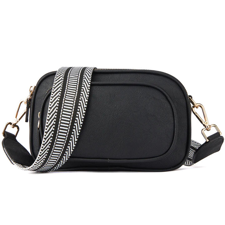 Embroidered Crossbody Bag – Vintage Ribbon Square Purse for Women