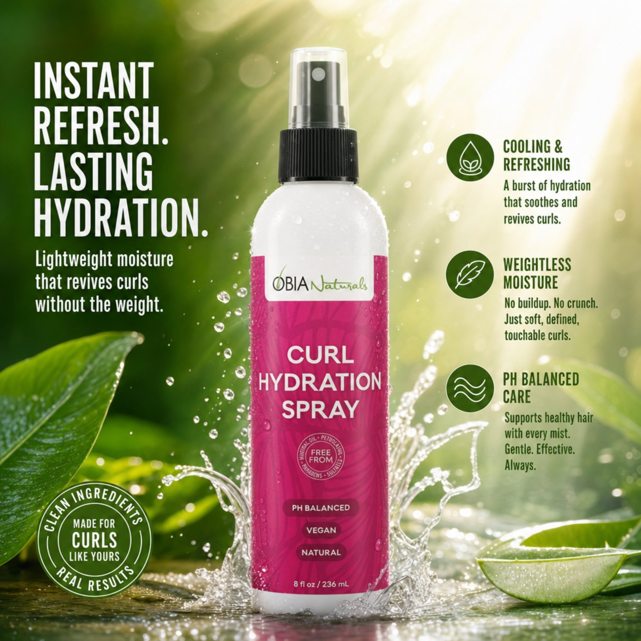 Curl Hydration Spray – Curl Refresher