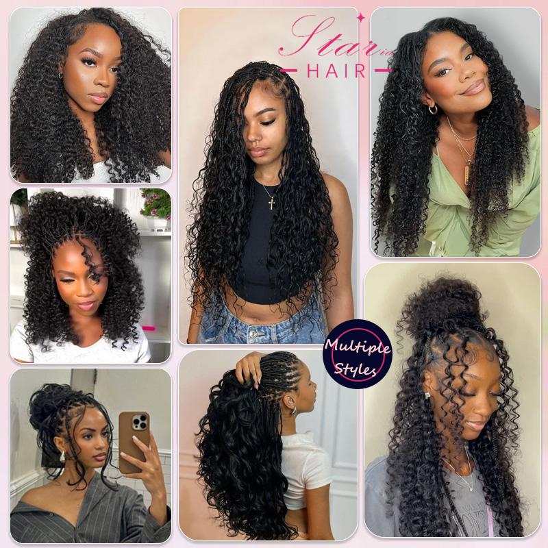 StariaHair Deep Wave Crochet Human Hair Extension