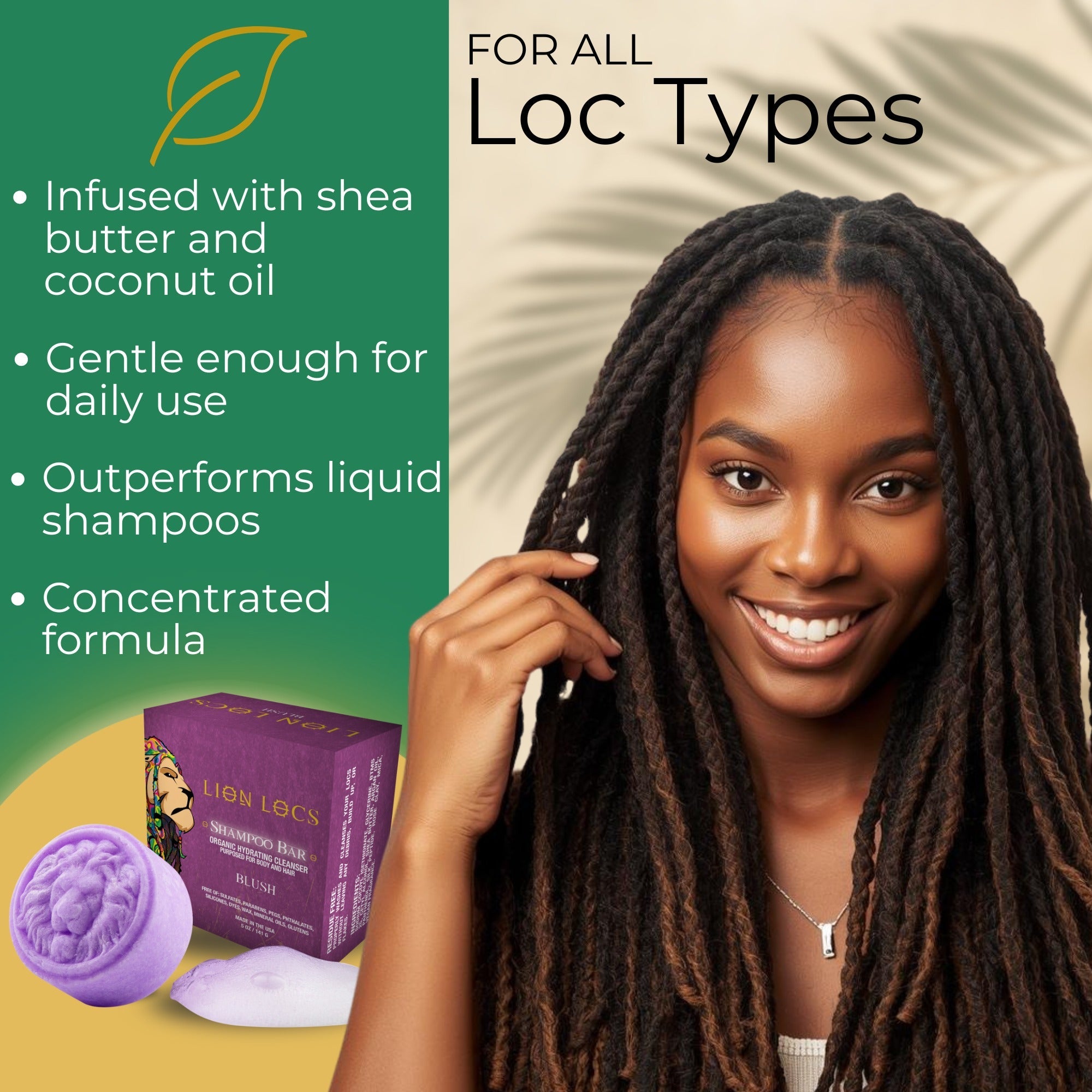 Dreadlock Shampoo Bar & Conditioner - Blush