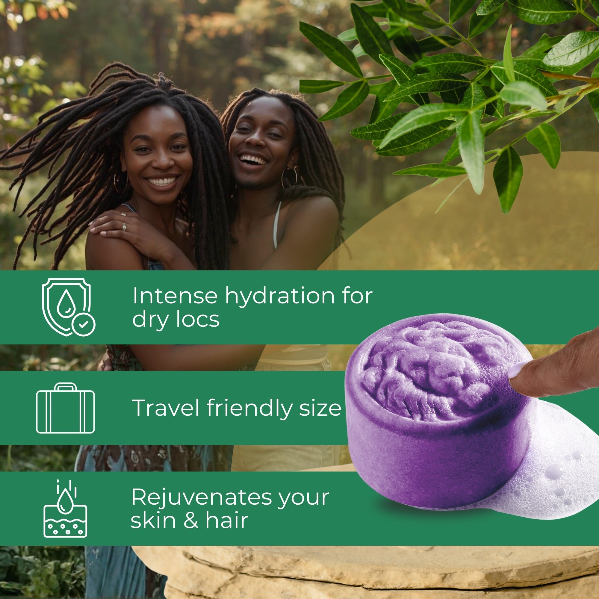 Dreadlock Shampoo Bar & Conditioner - Blush