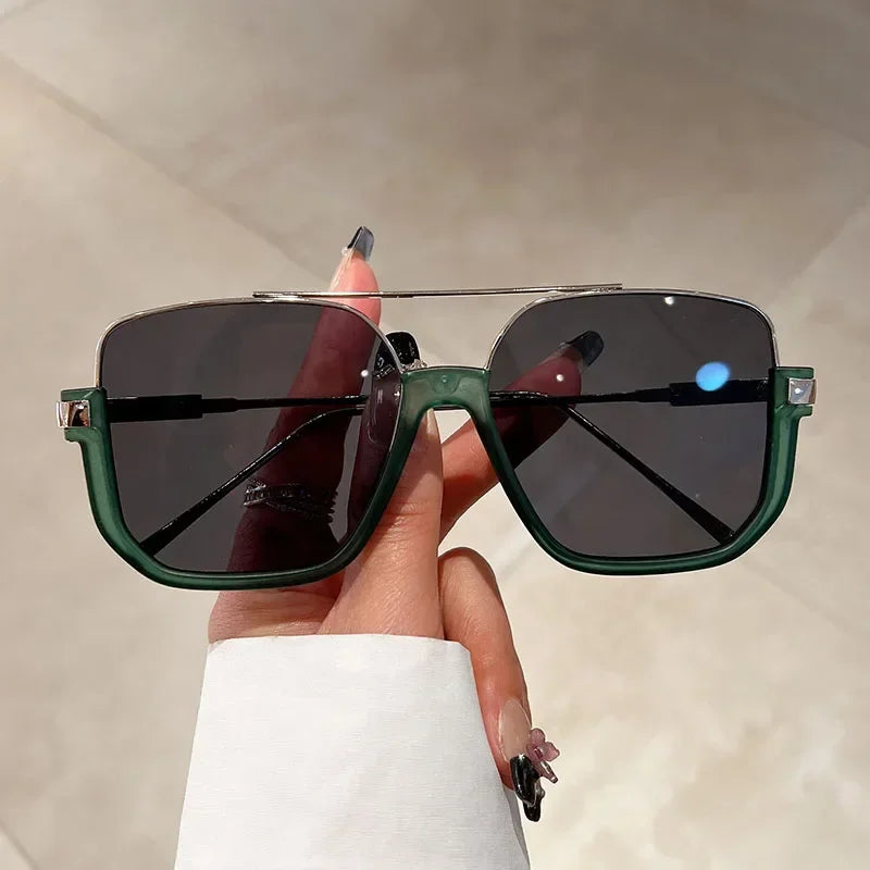 Oversized Square Sunglasses – UV400 Fashion Shades for Women & Men