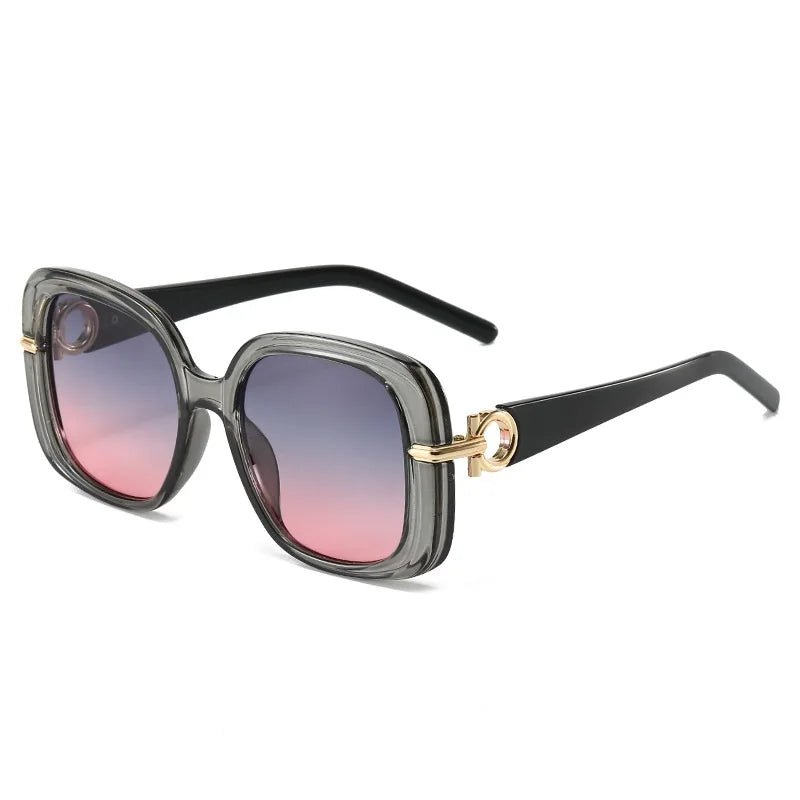 Fashion Square Sunglasses – Vintage UV400 Shades for Women