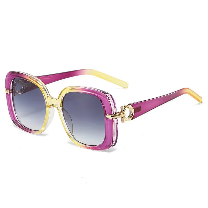 Fashion Square Sunglasses – Vintage UV400 Shades for Women