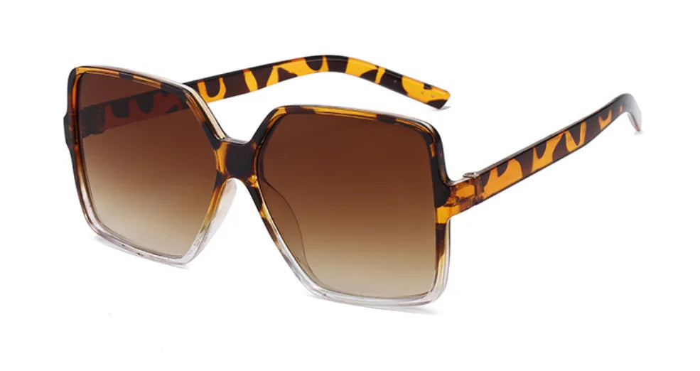 Oversize Square Gradient Sunglasses – UV400 Luxury Shades for Women