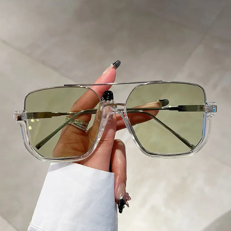 Oversized Square Sunglasses – UV400 Fashion Shades for Women & Men