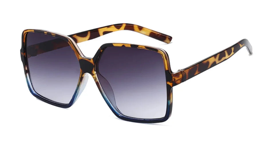 Oversize Square Gradient Sunglasses – UV400 Luxury Shades for Women