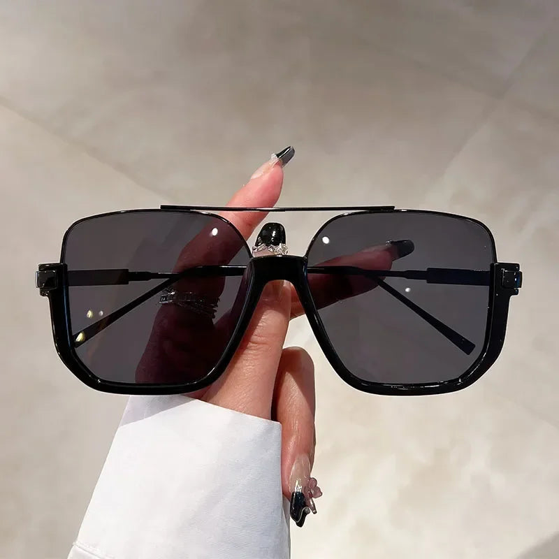 Oversized Square Sunglasses – UV400 Fashion Shades for Women & Men