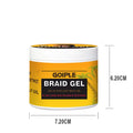 GOIPLE 16Oz Strong Hold Lock and Twist Tames Frizz & Edge Braiding Gel for African Hair High Shine Braids Weaving Styling Pomade