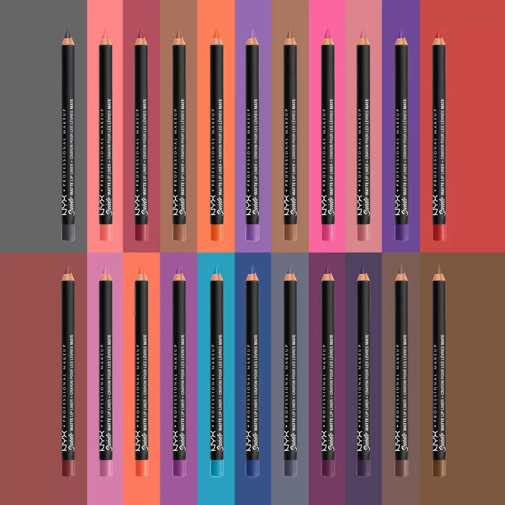 NYX Professional Makeup Suede Matte Velvet Smooth Vegan Lip Liner - 0.035Oz