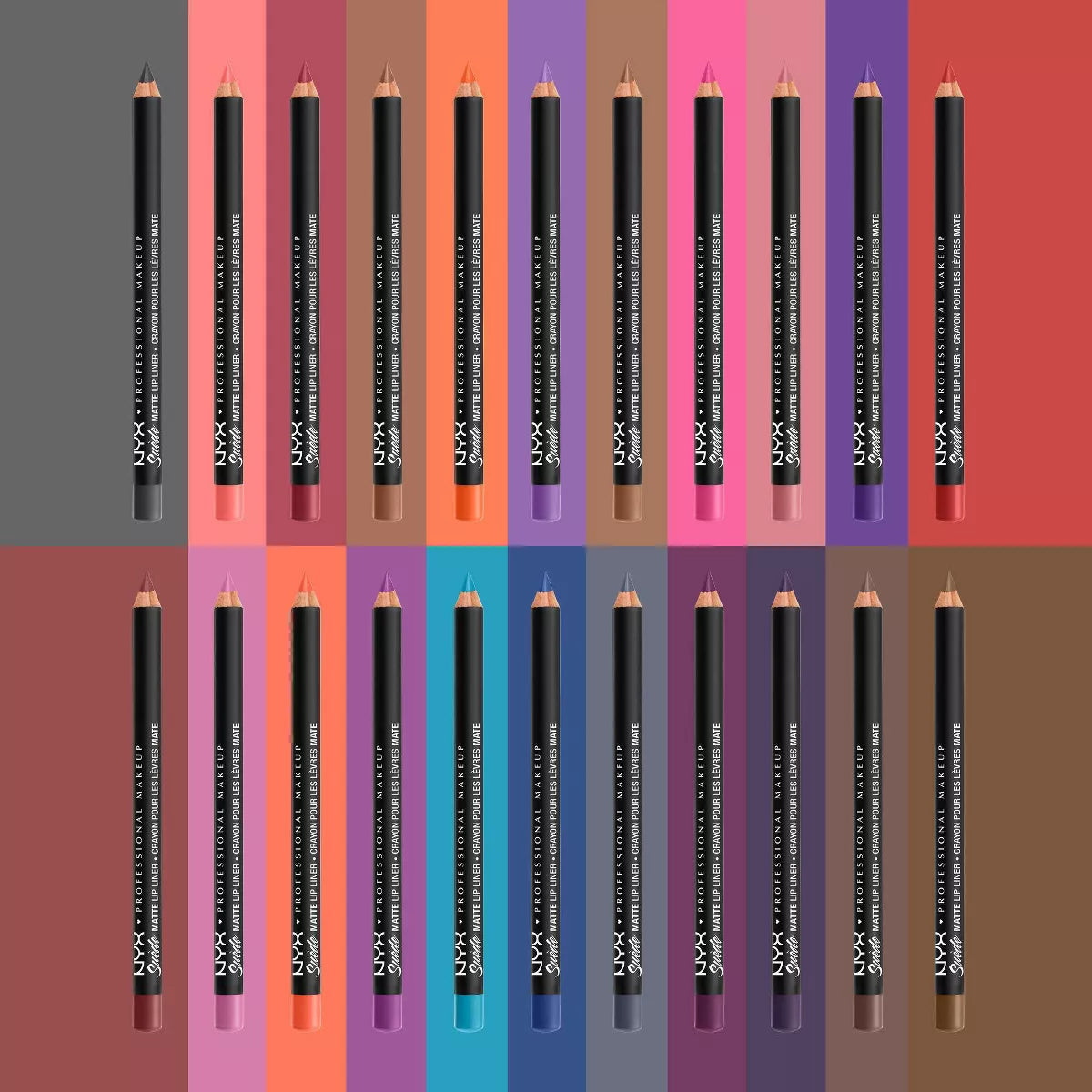 NYX Professional Makeup Suede Matte Velvet Smooth Vegan Lip Liner - 0.035Oz