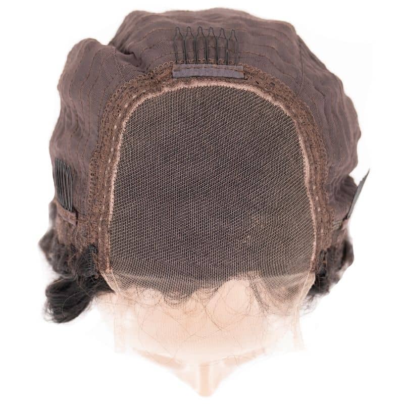 Deep Wave 4x4 Transparent Lace Closure Wig 100% Human Hair