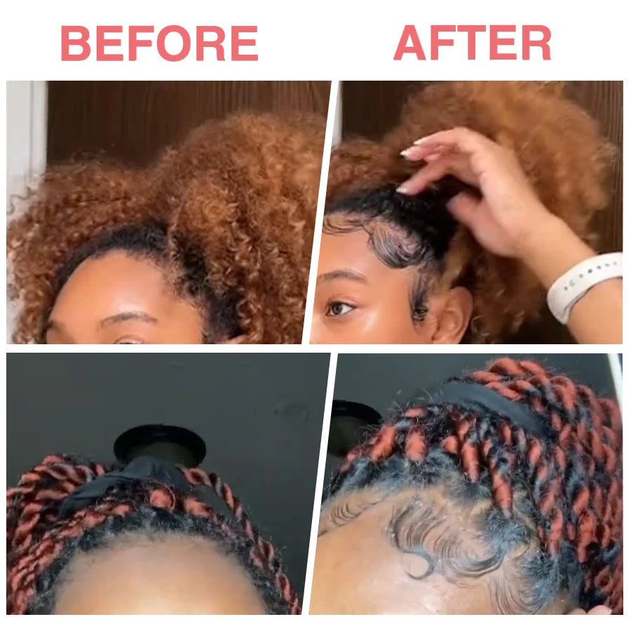 80G Extra Hold Edge Control Gel for Wig 4C Hair 24 Hour Long Lasting Control Gel No-Greasy Edge Smoothing Break Hair Styling Wax